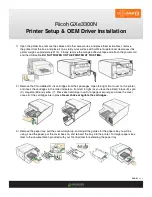 Предварительный просмотр 3 страницы Ricoh Aficio GX e3300N Installation Manual