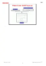 Предварительный просмотр 9 страницы Ricoh Aficio MP 1900 Service Training
