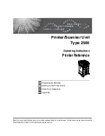 Ricoh Aficio MP 2500SPF Printer Reference preview
