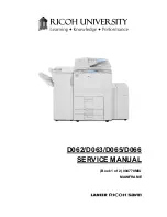 Предварительный просмотр 1 страницы Ricoh AFICIO MP 6001 Service Manual