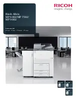 Preview for 1 page of Ricoh Aficio MP 6002 Specifications