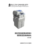 Ricoh Aficio MP C2030 Service Manual preview