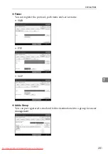 Предварительный просмотр 209 страницы Ricoh Aficio MP C2500 Series Settings Manual