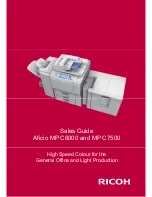 Предварительный просмотр 1 страницы Ricoh Aficio MP C6000 Sales Manual