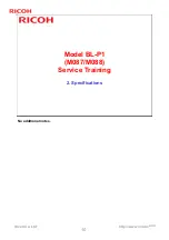 Предварительный просмотр 10 страницы Ricoh Aficio SP 1200 Service Training