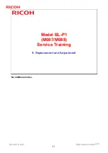 Предварительный просмотр 44 страницы Ricoh Aficio SP 1200 Service Training