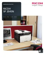 Ricoh Aficio SP 204SN Specifications предпросмотр