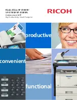 Предварительный просмотр 1 страницы Ricoh Aficio SP 4100SF Specifications