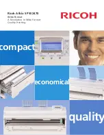 Предварительный просмотр 1 страницы Ricoh Aficio SP W2470 Specifications