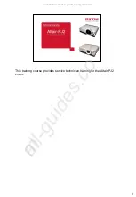 Ricoh Altair-PJ1 Technical Training Manual предпросмотр