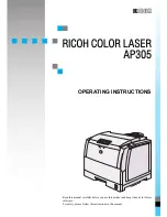 Preview for 1 page of Ricoh AP305 Operating Instructions Manual