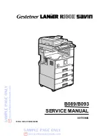 Ricoh B089 Service Manual preview