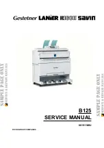 Ricoh B125 Service Manual предпросмотр