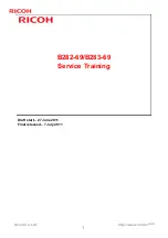 Ricoh B282-69 Service Training preview