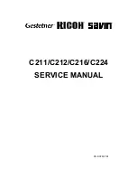 Предварительный просмотр 5 страницы Ricoh C211 Service Manual