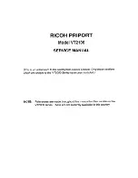 Предварительный просмотр 11 страницы Ricoh C211 Service Manual