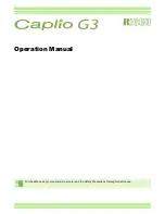 Ricoh Caplio G3 Operation Manual предпросмотр