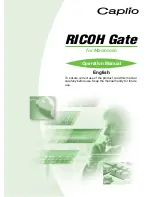 Preview for 1 page of Ricoh Caplio RICOH Gate for Macintosh Operation Manual