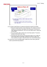 Предварительный просмотр 214 страницы Ricoh CH-C1 Service Training