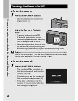 Предварительный просмотр 30 страницы Ricoh CX2 User Manual