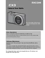 Ricoh CX3 User Manual preview