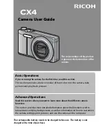 Preview for 1 page of Ricoh CX4 User Manual