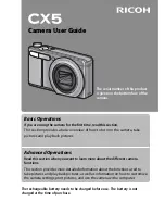 Preview for 1 page of Ricoh CX5 User Manual