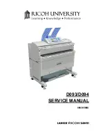 Предварительный просмотр 1 страницы Ricoh D093 Service Manual