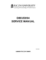 Предварительный просмотр 5 страницы Ricoh D093 Service Manual