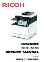 Предварительный просмотр 1 страницы Ricoh D0C8 Service Manual