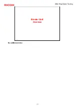 Preview for 31 page of Ricoh D392 Technical Training Manual