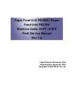 Предварительный просмотр 1 страницы Ricoh D3FY Field Service Manual