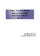 Preview for 1 page of Ricoh D3GQ Field Service Manual