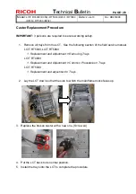 Предварительный просмотр 11 страницы Ricoh D452 Technical Bulletin