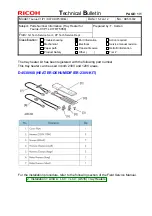 Предварительный просмотр 4 страницы Ricoh D516 Technical Bulletin