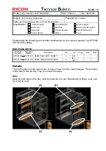 Предварительный просмотр 5 страницы Ricoh D516 Technical Bulletin