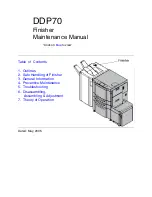 Preview for 3 page of Ricoh DDP70 Maintenance Manual