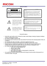 Preview for 2 page of Ricoh EV-G030B1 Specifications