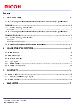 Preview for 3 page of Ricoh EV-G030B1 Specifications