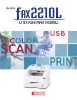 Предварительный просмотр 1 страницы Ricoh Fax 2210L Specifications