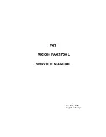 Предварительный просмотр 1 страницы Ricoh FAX1700L Service Manual