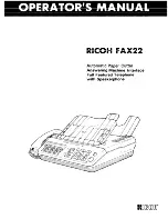 Ricoh Fax22 Operator'S Manual предпросмотр