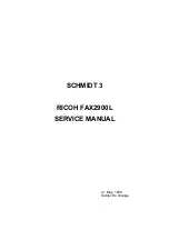 Ricoh FAX2900L Service Manual предпросмотр