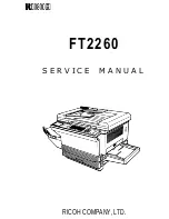 Ricoh FT2260 Service Manual предпросмотр