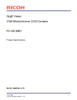 Preview for 1 page of Ricoh FV-G030B1 Product Specifications