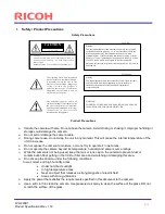 Preview for 4 page of Ricoh FV-G200B1 Product Specifications