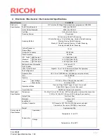 Preview for 6 page of Ricoh FV-L500B1 Product Specifications