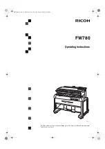 Ricoh FW740 Operating Instructions Manual preview