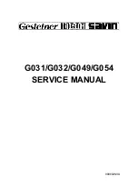 Предварительный просмотр 5 страницы Ricoh G031 Service Manual