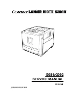 Предварительный просмотр 1 страницы Ricoh G081 Service Manual